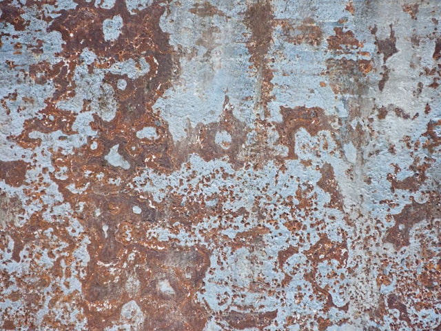 Abstract brown and white painting